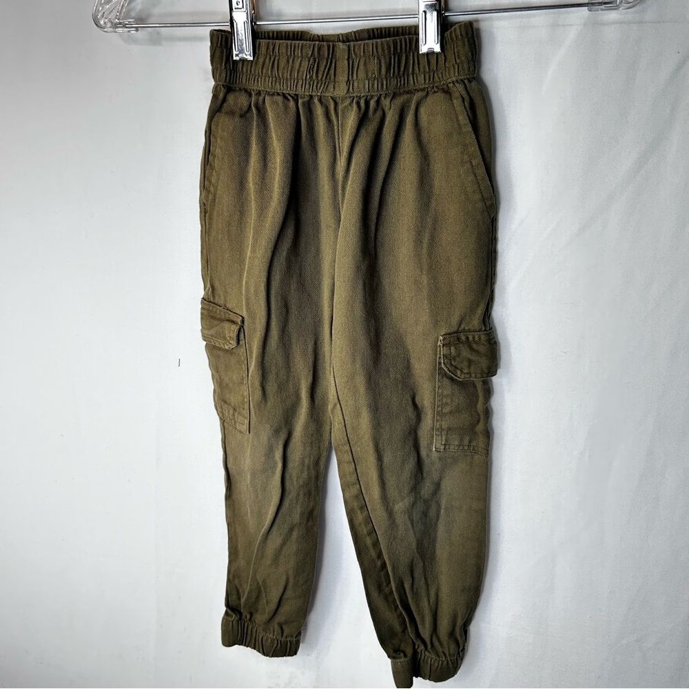 Nomad Olive Green Tan Kids Jogger Pants Little Boy Medium Size 5